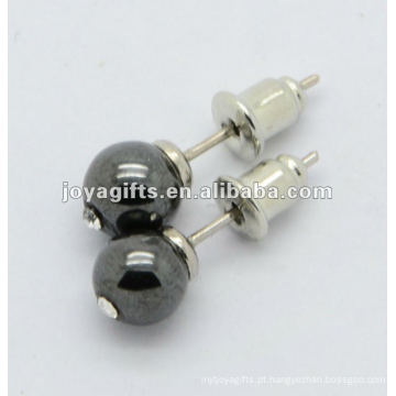 Hematite Gemstone Earring Stud